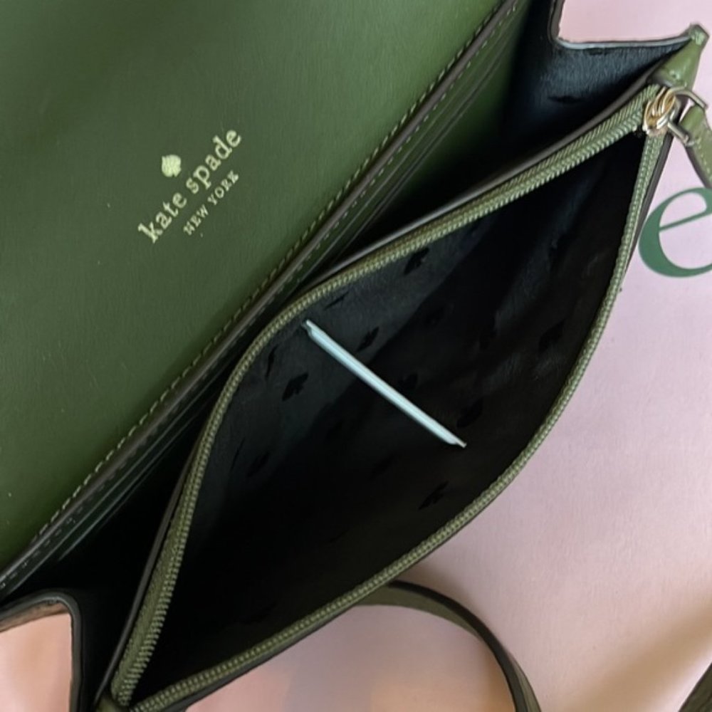Kate Spade Marti Wallet Crossbody Enchanted Green - Picture 11 of 16